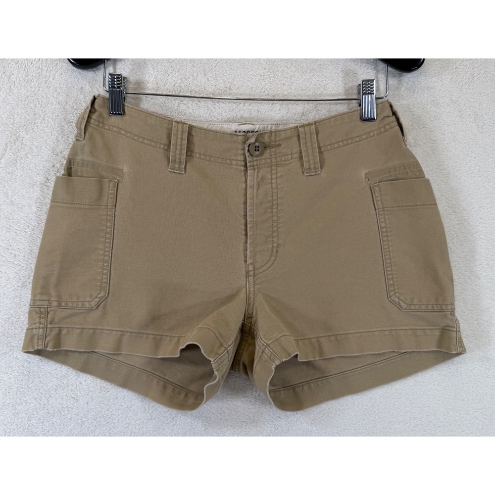Vintage‎ Abercrombie & Fitch Khaki Utility Shorts Size 4 Button Fly Cinch Sides